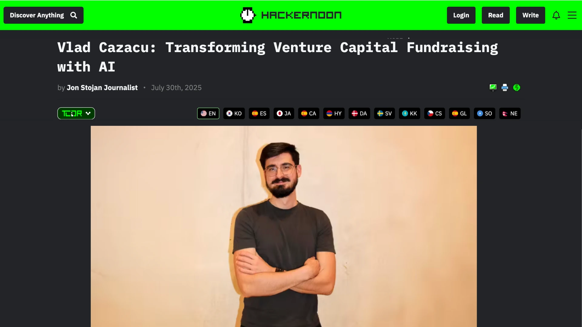 Vlad Cazacu: Transforming Venture Capital Fundraising with AI