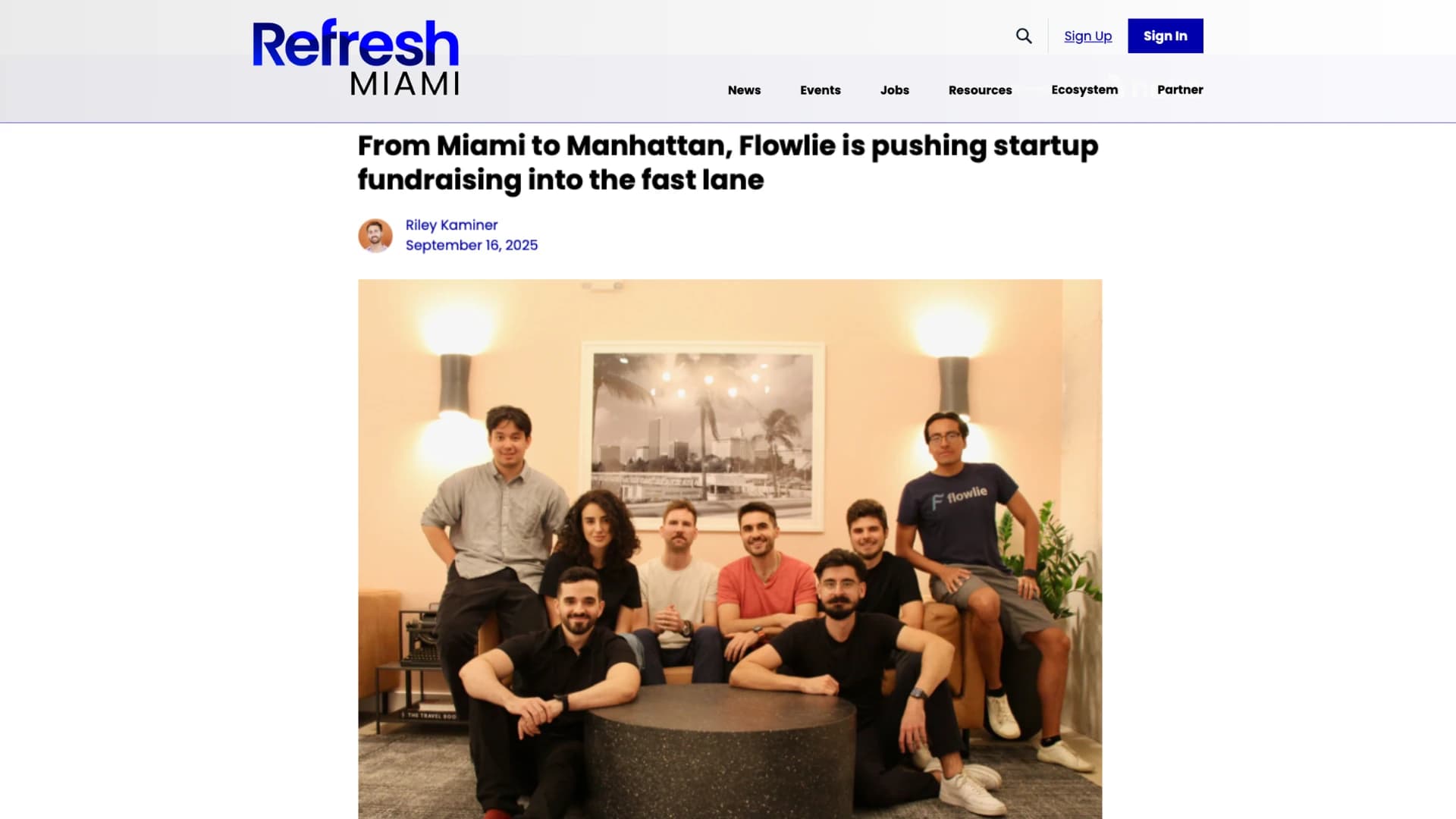 From Miami to Manhattan, Flowlie is pushing startup fundraising into the fast lane
