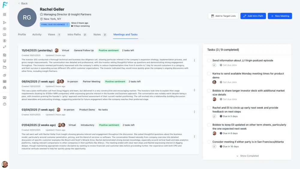 AI-Powered CRM Interface